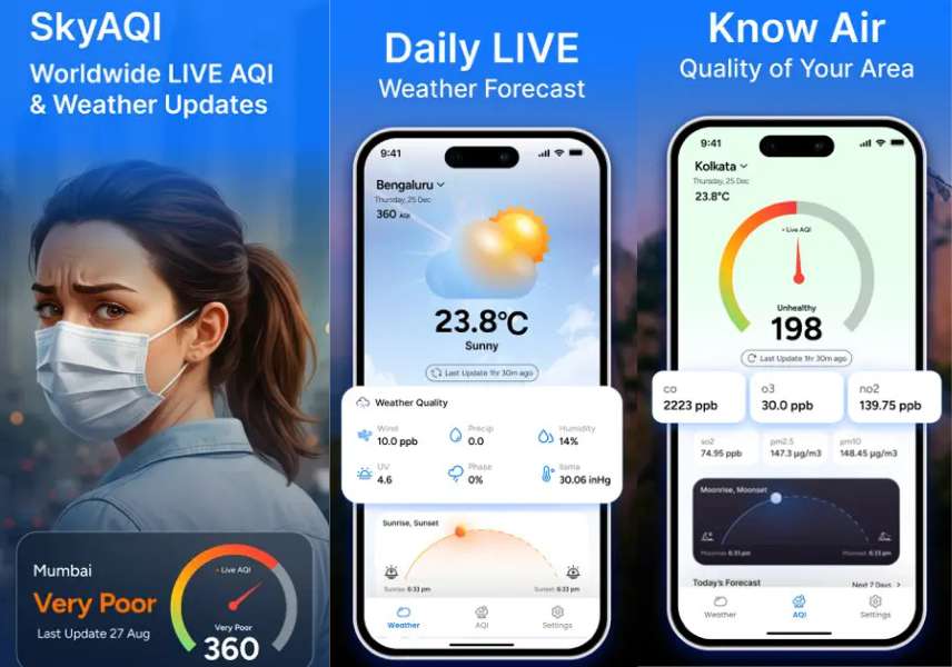 SkyAQI: Weather Forecast & Air Quality App